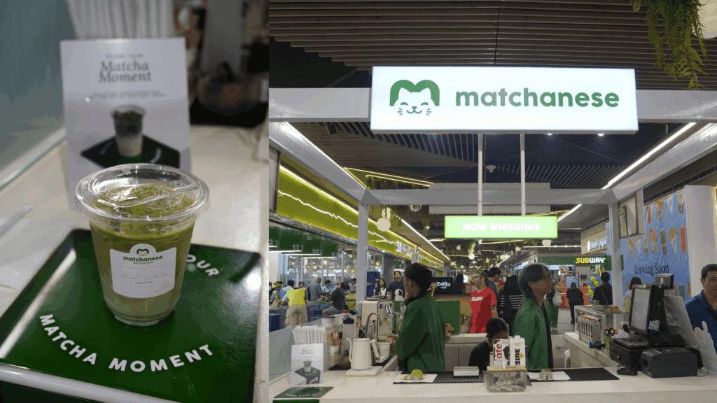 Matcha drink and Matchanese café stall